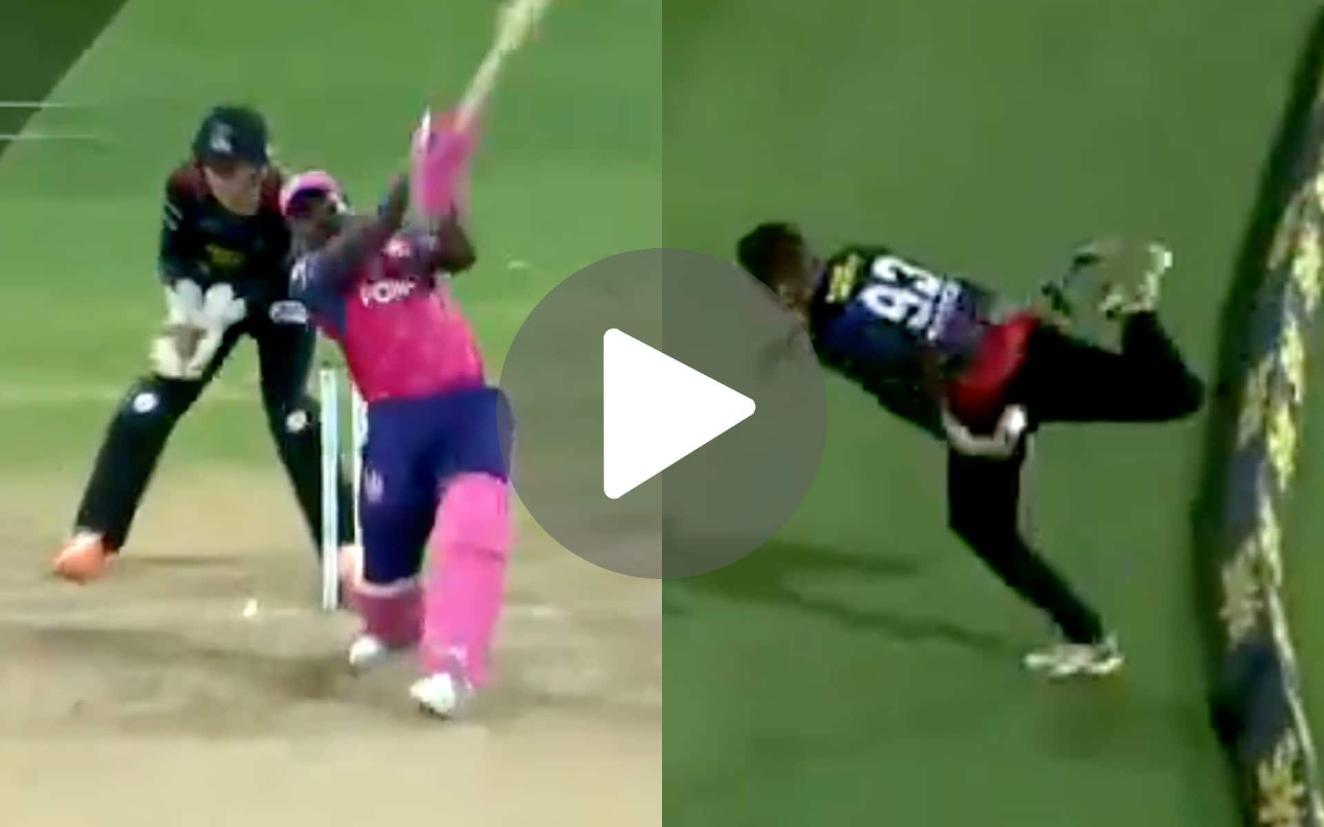 [Watch] Rovman Powell's Power Gets The Better Of Chris Green's Effort In CPL 2024